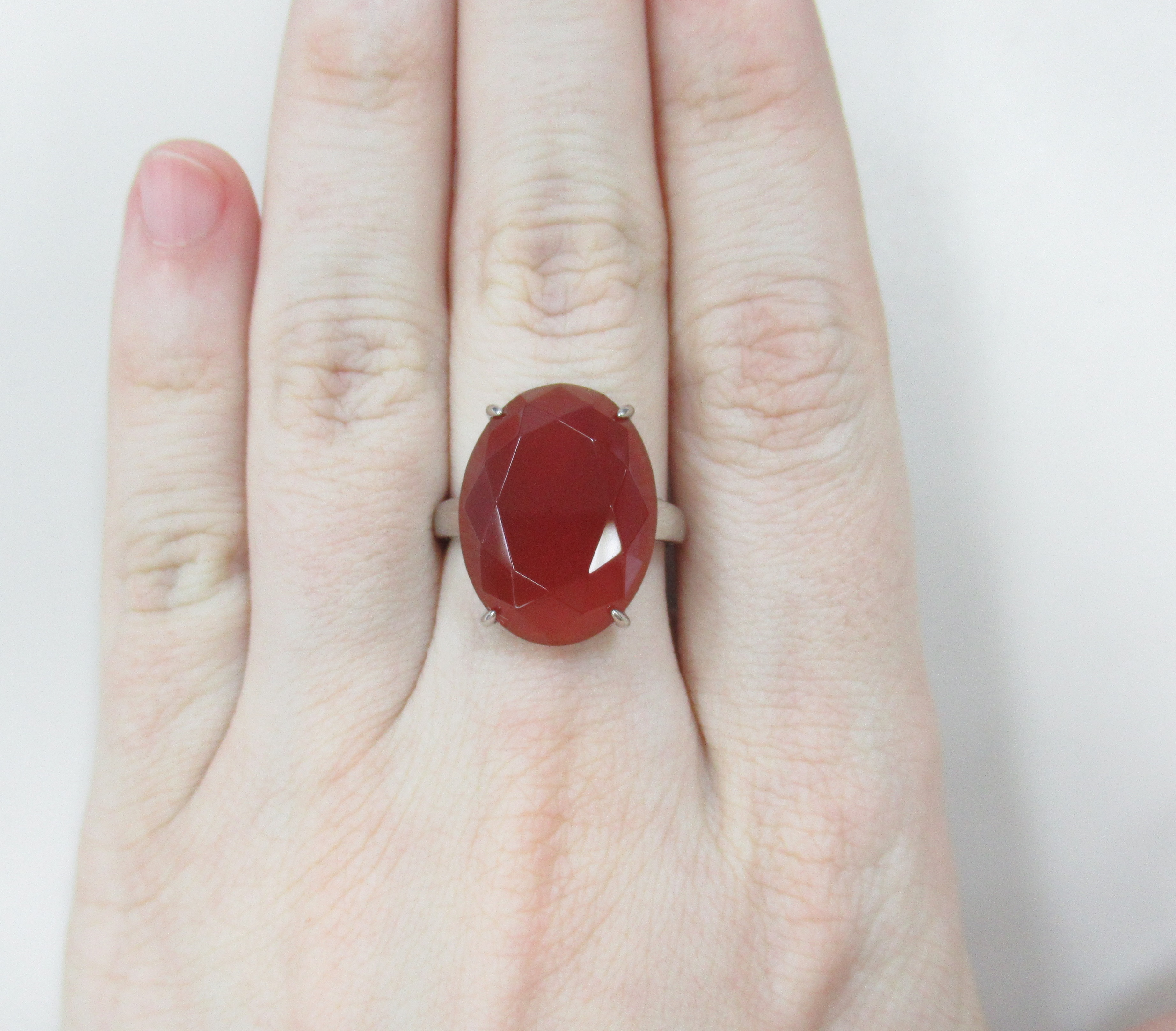 Серебряное кольцо с агатом